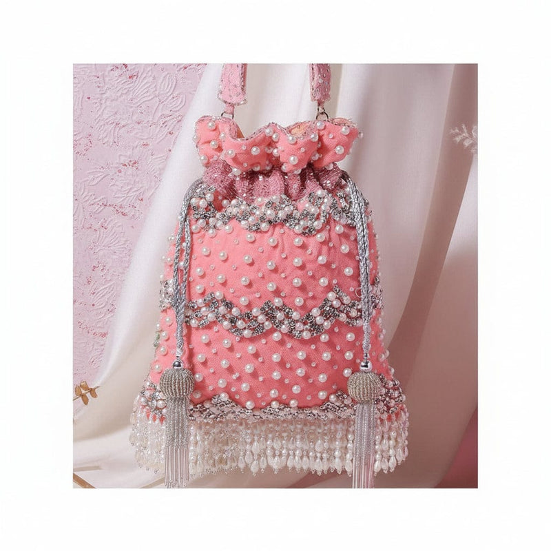 Aganya kreation Potli Aadya Potli - Designer Embroidered Handmade Bag