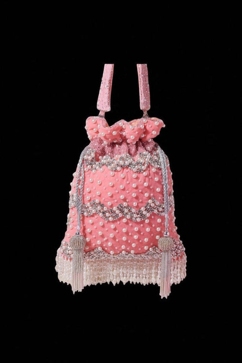 Aganya kreation Potli Aadya Potli - Designer Embroidered Handmade Bag