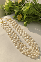 Aganya kreation Real pearl necklace Rohini Real Fresh Water Pearl Mala - Elegant & Handcrafted
