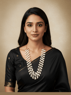 Aganya kreation Real pearl necklace Rohini Real Fresh Water Pearl Mala - Elegant & Handcrafted