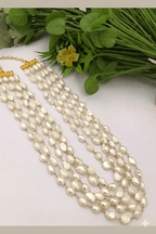 Aganya kreation Real pearl necklace Rohini Real Fresh Water Pearl Mala - Elegant & Handcrafted