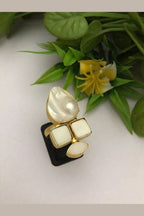 Aganya kreation Real Pearl Nova Ring - Elegant Ethnic & Western Design