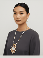 Aganya kreation Real pearl set Buy Abhidha Set by Pearl Elegance
