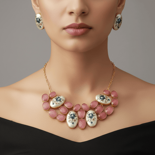 Aganya kreation Real pearl set Daisy Real Pearl Set - Whimsical Elegance in Jewelry