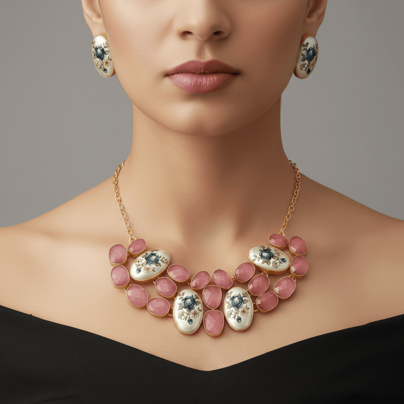 Aganya kreation Real pearl set Daisy Real Pearl Set - Whimsical Elegance in Jewelry