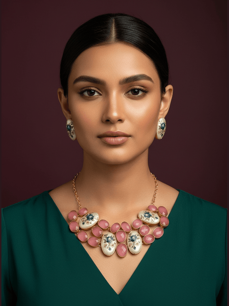 Aganya kreation Real pearl set Daisy Real Pearl Set - Whimsical Elegance in Jewelry