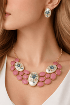 Aganya kreation Real pearl set Daisy Real Pearl Set - Whimsical Elegance in Jewelry