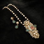 Aganya kreation Real pearl set Drishyani Real Pearl Set - Handmade Jewelry for Every Occasion