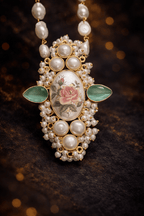 Aganya kreation Real pearl set Drishyani Real Pearl Set - Handmade Jewelry for Every Occasion