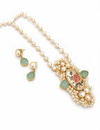Aganya kreation Real pearl set Drishyani Real Pearl Set - Handmade Jewelry for Every Occasion