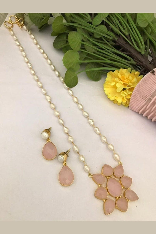 Aganya kreation Real pearl set Elegant Omisha Real Pearl Set - Timeless Jewelry for All Occasions  | For Women & Girl 3