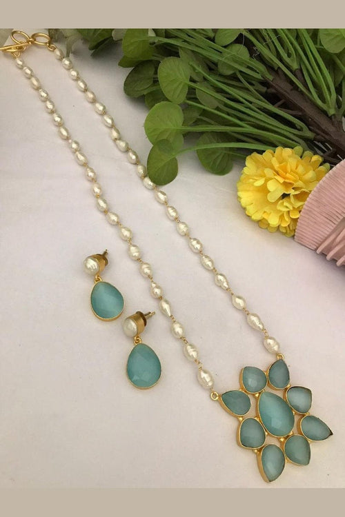 Aganya kreation Real pearl set Elegant Omisha Real Pearl Set - Timeless Jewelry for All Occasions  | For Women & Girl 5