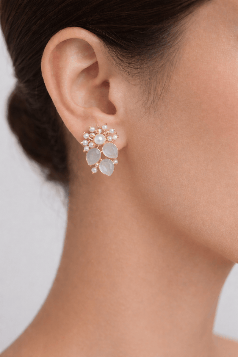 Aganya kreation Real pearl set Elegant Prajhakta Real Pearl Set - Timeless Brass Jewelry