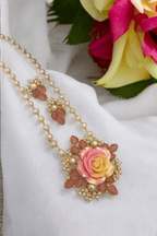 Aganya kreation Real pearl set Elegant Pushpika Real Pearl Set - Timeless Jewelry
