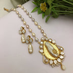 Aganya kreation Real pearl set Eshanaya Real Pearl Set - Elegant Handcrafted Jewelry