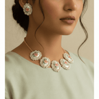 Aganya kreation Real pearl set Malya Real Pearl Set - Exquisite Handmade Jewelry