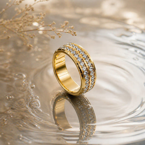 Aganya kreation Rings Crizela Ring 18k Gold Plated Stainless Steel Tarnish Free Waterproof Female Jewellery 8
