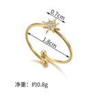 Aganya kreation Rings R-122 – 18k Gold Plated Stainless Steel Tarnish Free Waterproof Female Jewellery