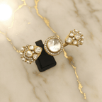 Aganya kreation Rings Raagavi Polki Kundan Ring - Ethnic Brass Jewelry