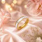 Aganya kreation Rings Seniea Ring 18k Gold Plated Stainless Steel Tarnish Free Waterproof Female Jewellery