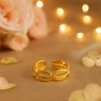 Aganya kreation Shellen 18k Gold Plated Stainless Steel Tarnish Free Waterproof Female Jewellery