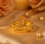Aganya kreation Shellen 18k Gold Plated Stainless Steel Tarnish Free Waterproof Female Jewellery