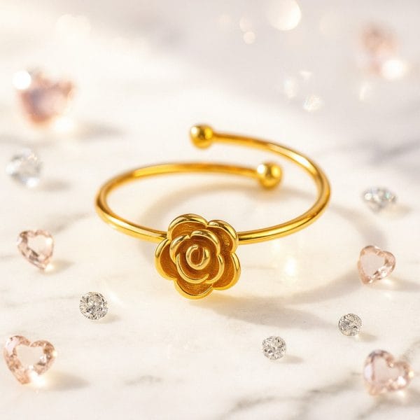 Aganya kreation Rings Sleek 18k Gold Plated ring anti tarnish