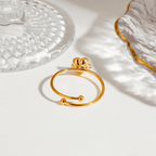 Aganya kreation Rings Sleek 18k Gold Plated ring anti tarnish
