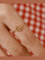 Aganya kreation Rings Sleek 18k Gold Plated ring anti tarnish