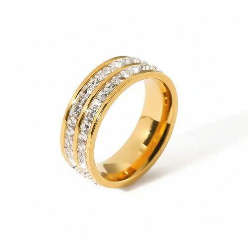 Sollica Ring Stainless Steel Anti Tarnish Waterproof Female Jewellery