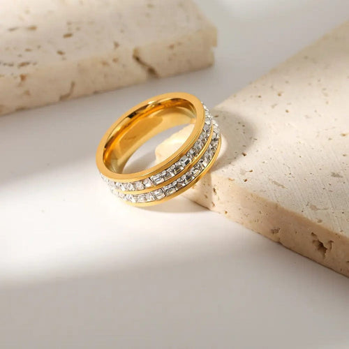 Sollica Ring Stainless Steel Anti Tarnish Waterproof Female Jewellery
