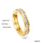 Aganya kreation Rings Sonet Ring 18k Gold Plated Anti Tarnish