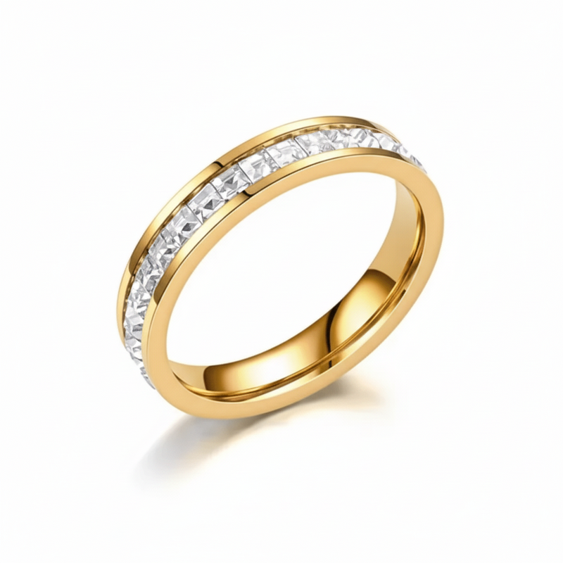 Aganya kreation Rings Sonet Ring 18k Gold Plated Anti Tarnish