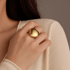Sonika 18k Gold Plated Ring - Elegant & Tarnish-Free