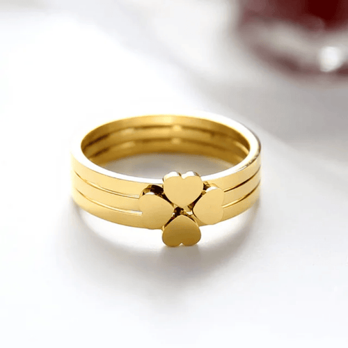 Aganya kreation Rings Veloura 18k Gold Plated stainless steel anti tarnish ring