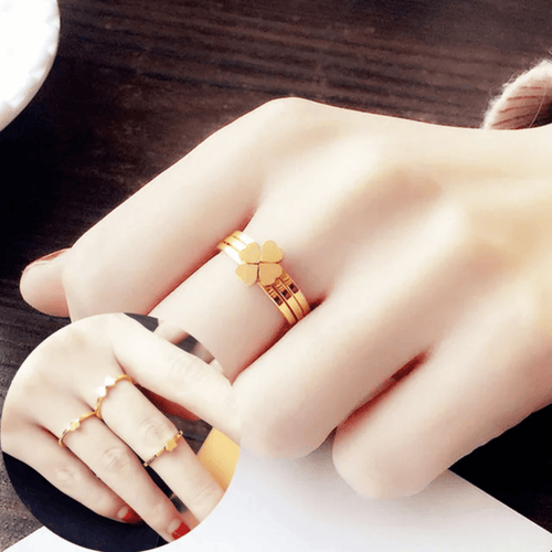 Aganya kreation Rings Veloura 18k Gold Plated stainless steel anti tarnish ring
