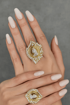 Aganya kreation Rings Vintage Ginni Diamond Ring - Antique Style Elegance
