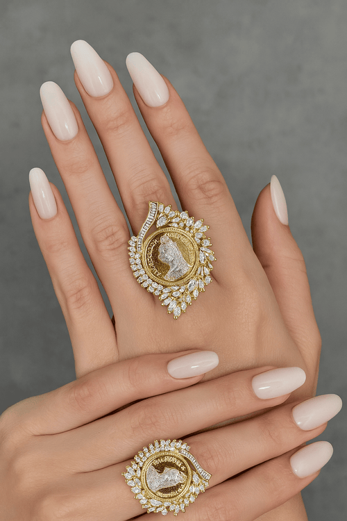 Aganya kreation Rings Vintage Ginni Diamond Ring - Antique Style Elegance