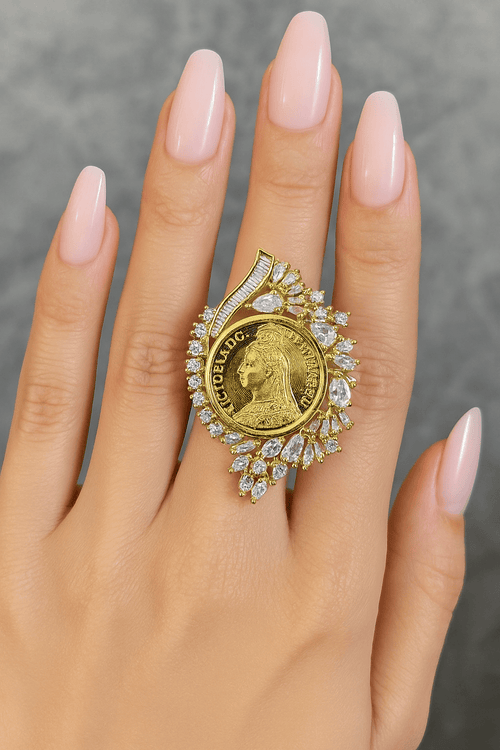 Aganya kreation Rings Vintage Ginni Diamond Ring - Antique Style Elegance