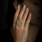Aganya kreation Rings Vintage Ginni Diamond Ring - Antique Style Elegance