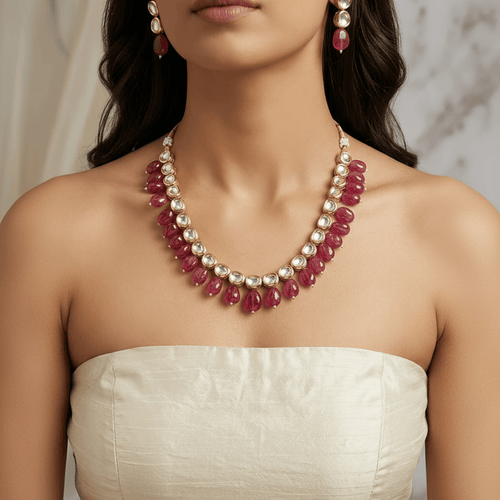 Aganya kreation Tani Set - Handmade Ethnic & Western Jewelry Blue