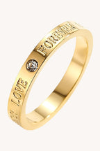 Love 18k Gold Plated ring