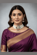 Swasti polki kundan set