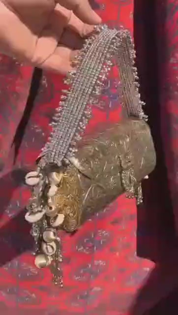 Shaina Fusion Clutch - Elegant Brass Design for Any Occasion