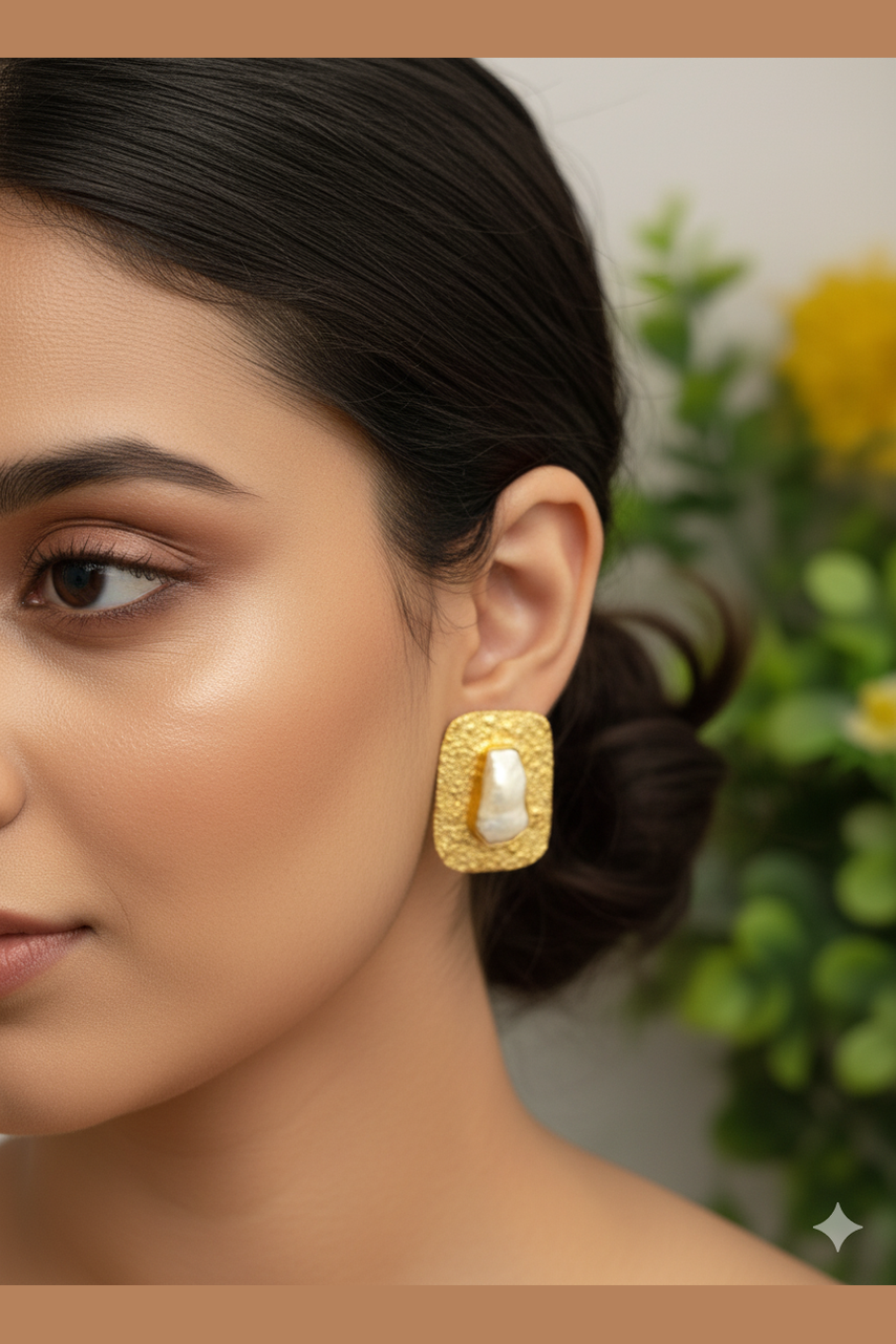 Neveah real pearl earrings
