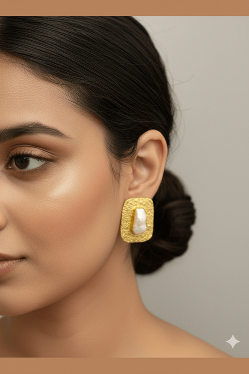 Neveah real pearl earrings