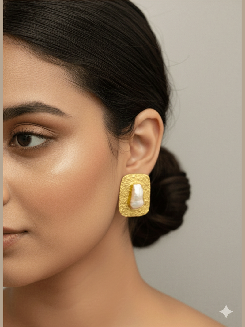 Neveah real pearl earrings