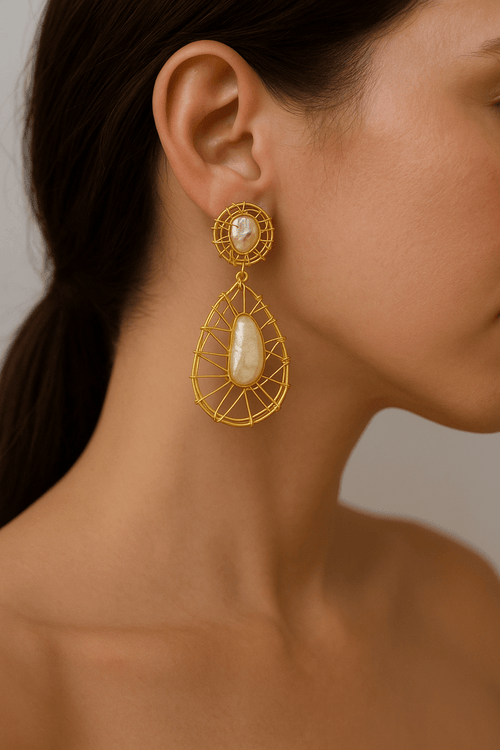 Kavya real pearl Earrings