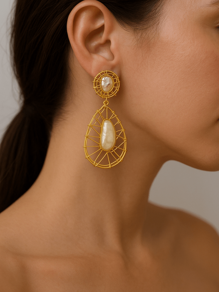 Kavya real pearl Earrings
