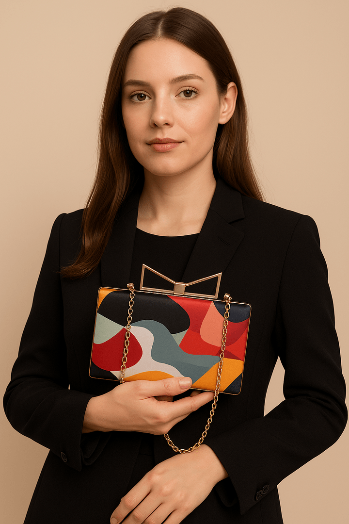 Canvas chic clutch